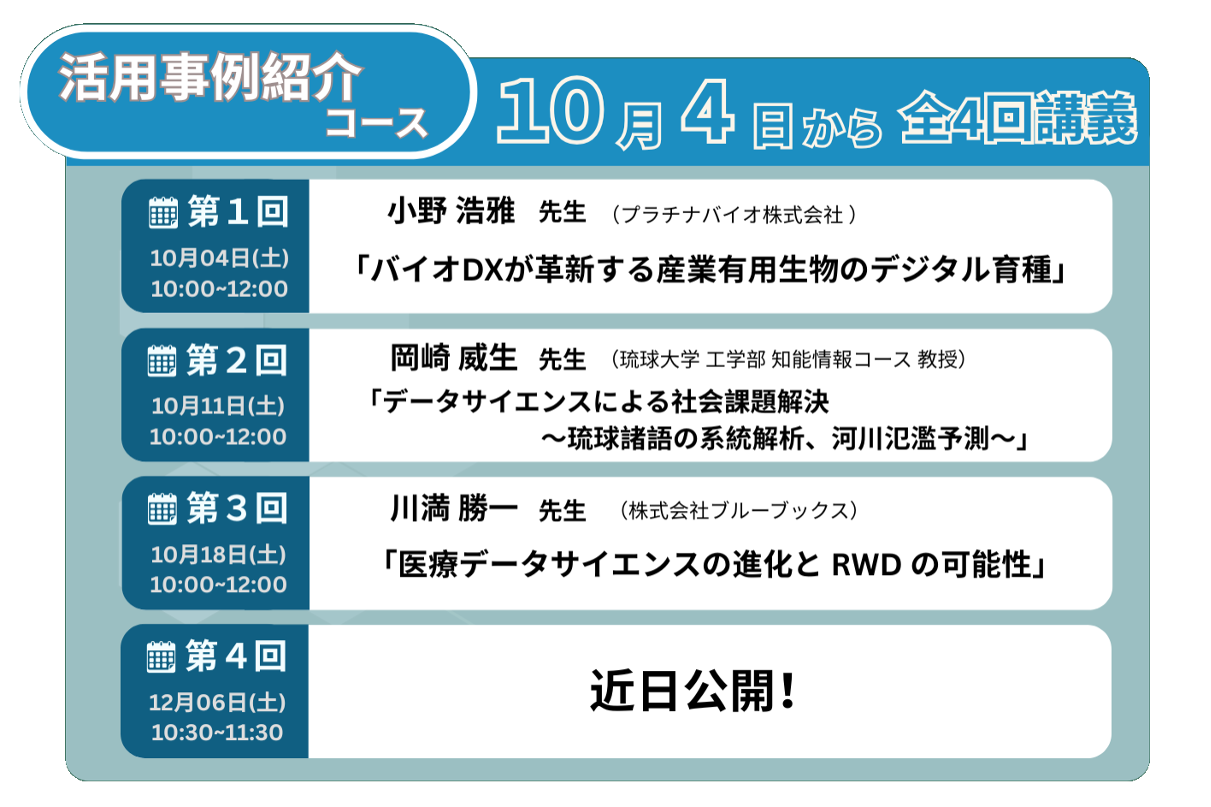 活用事例紹介コースのビジュアル